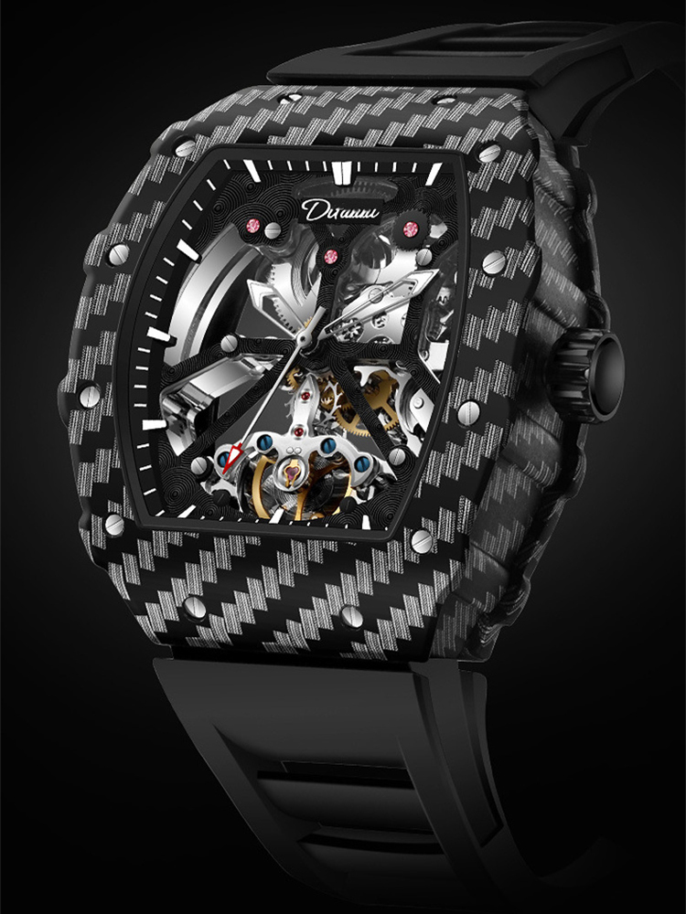 Skeleton Automatic Watch Luxury Tourbillon - Topmerk Luxe Mode Tourbillon Horloge Man