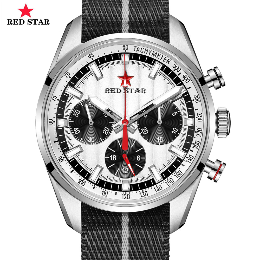 Chronograph Mechanical Watch Seagull 1963 - Red Star 1963 Chronograafhorloge voor heren,